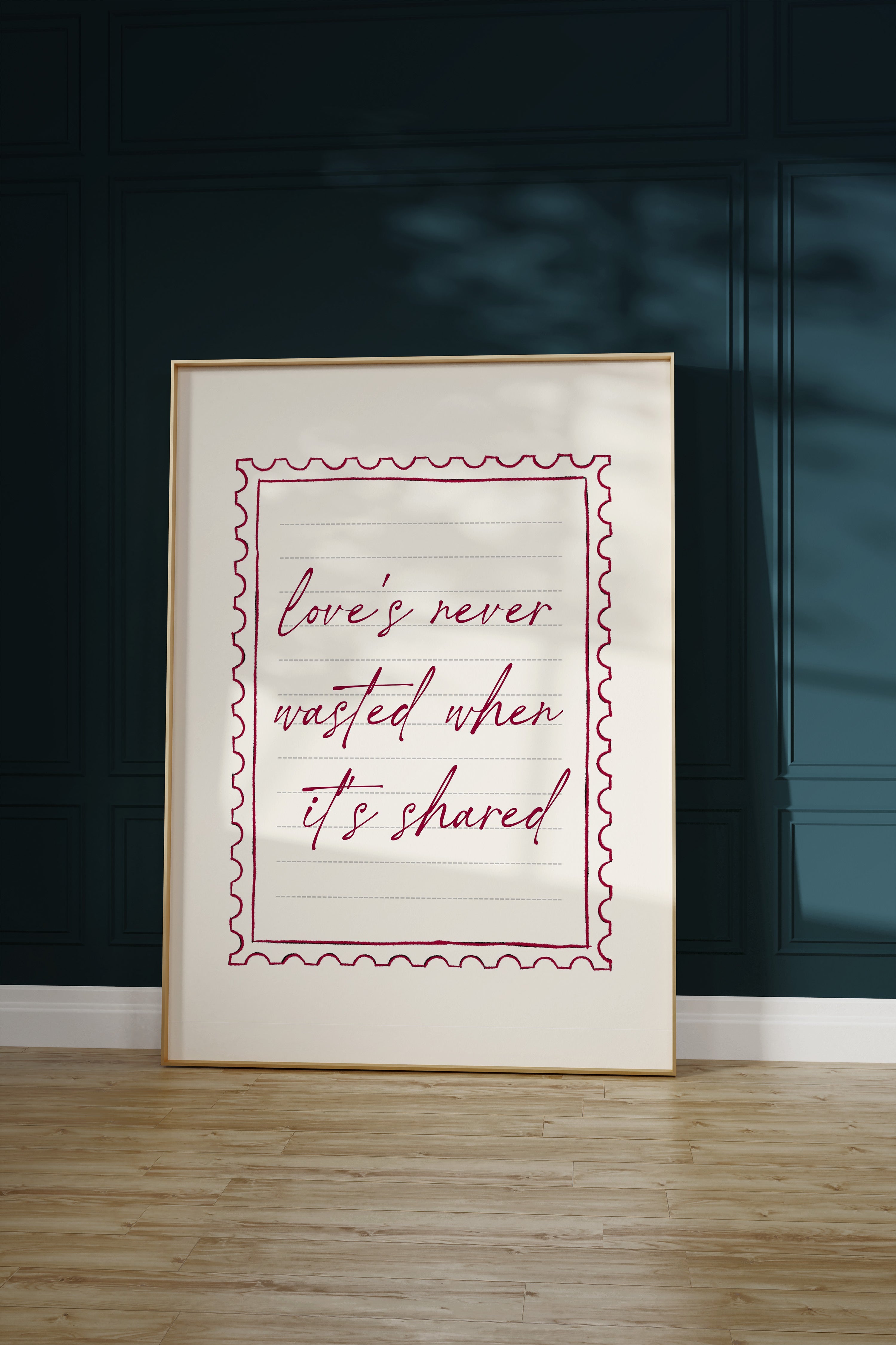 Love's Never Pink Art Print
