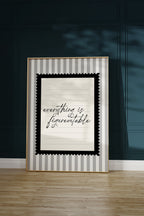 Everything is Figureoutable Black and white Vintage Art Print