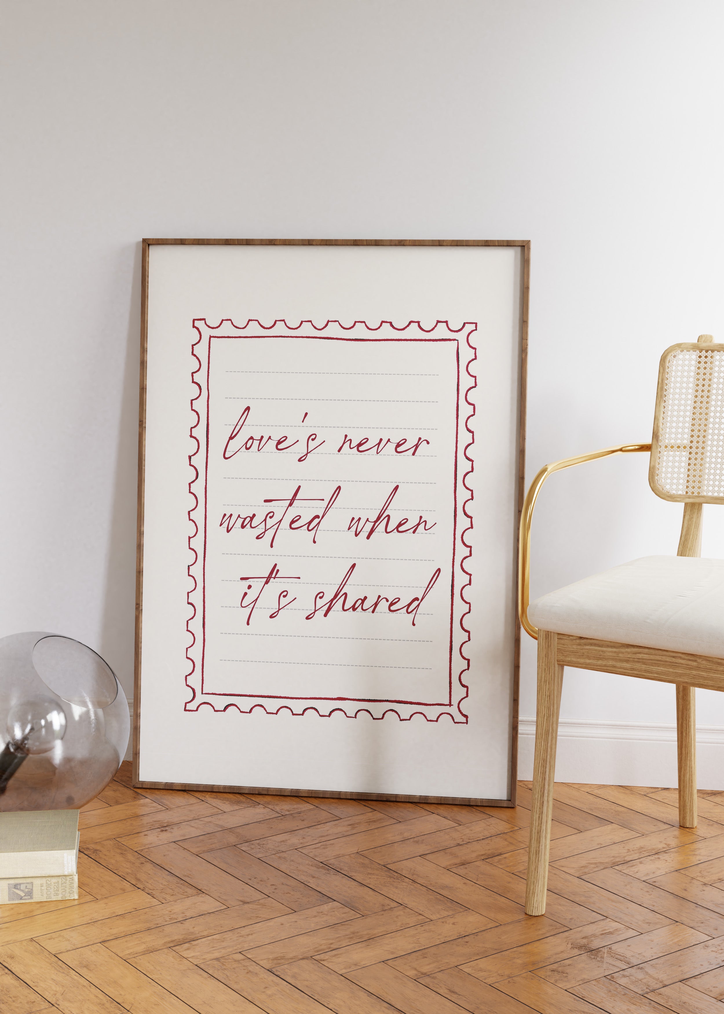 Love's Never Pink Art Print