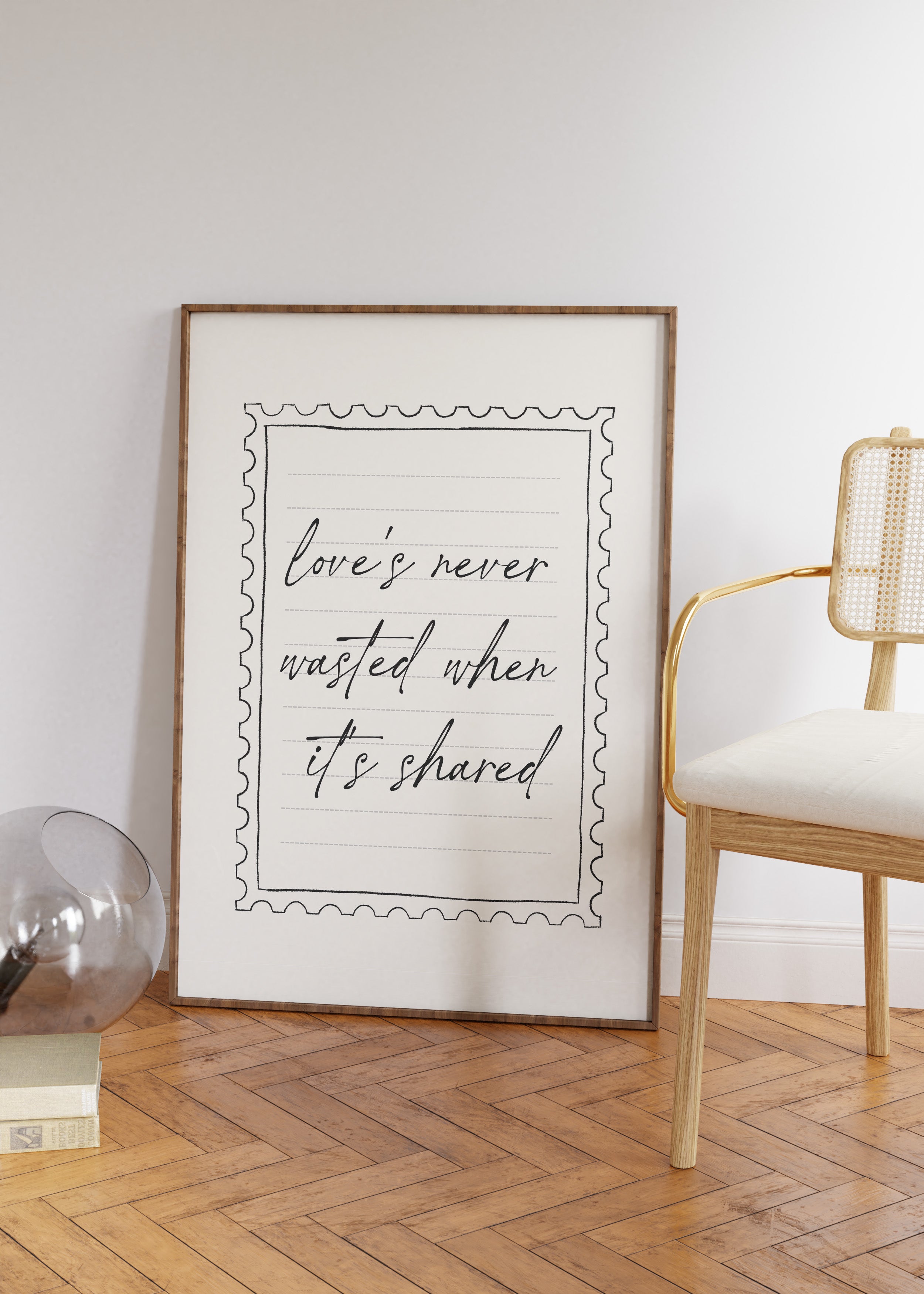 Love's Never Black and White Art Print