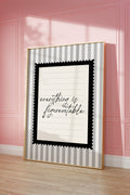 Everything is Figureoutable Black and white Vintage Art Print