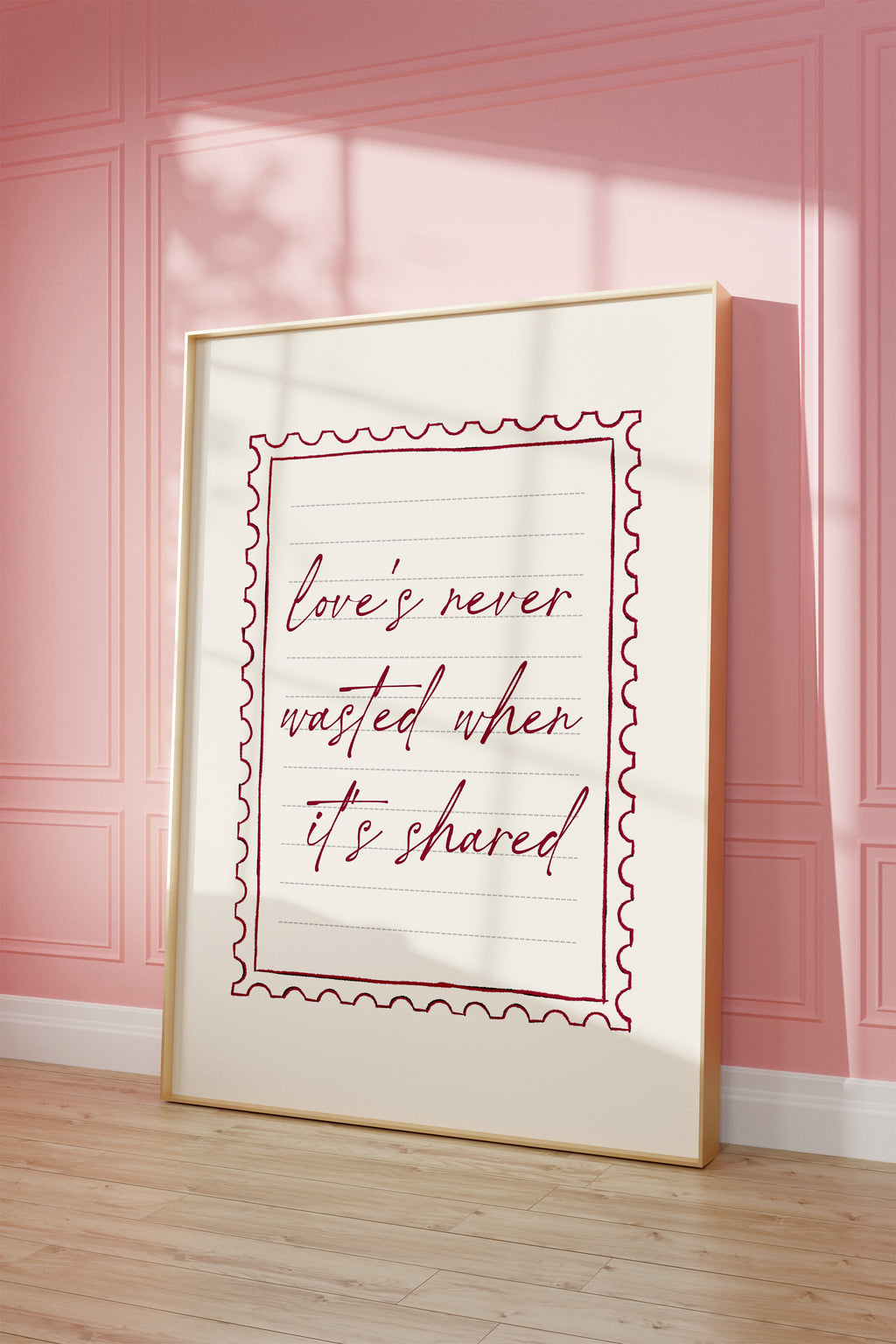 Love's Never Pink Art Print