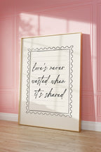 Love's Never Black and White Art Print
