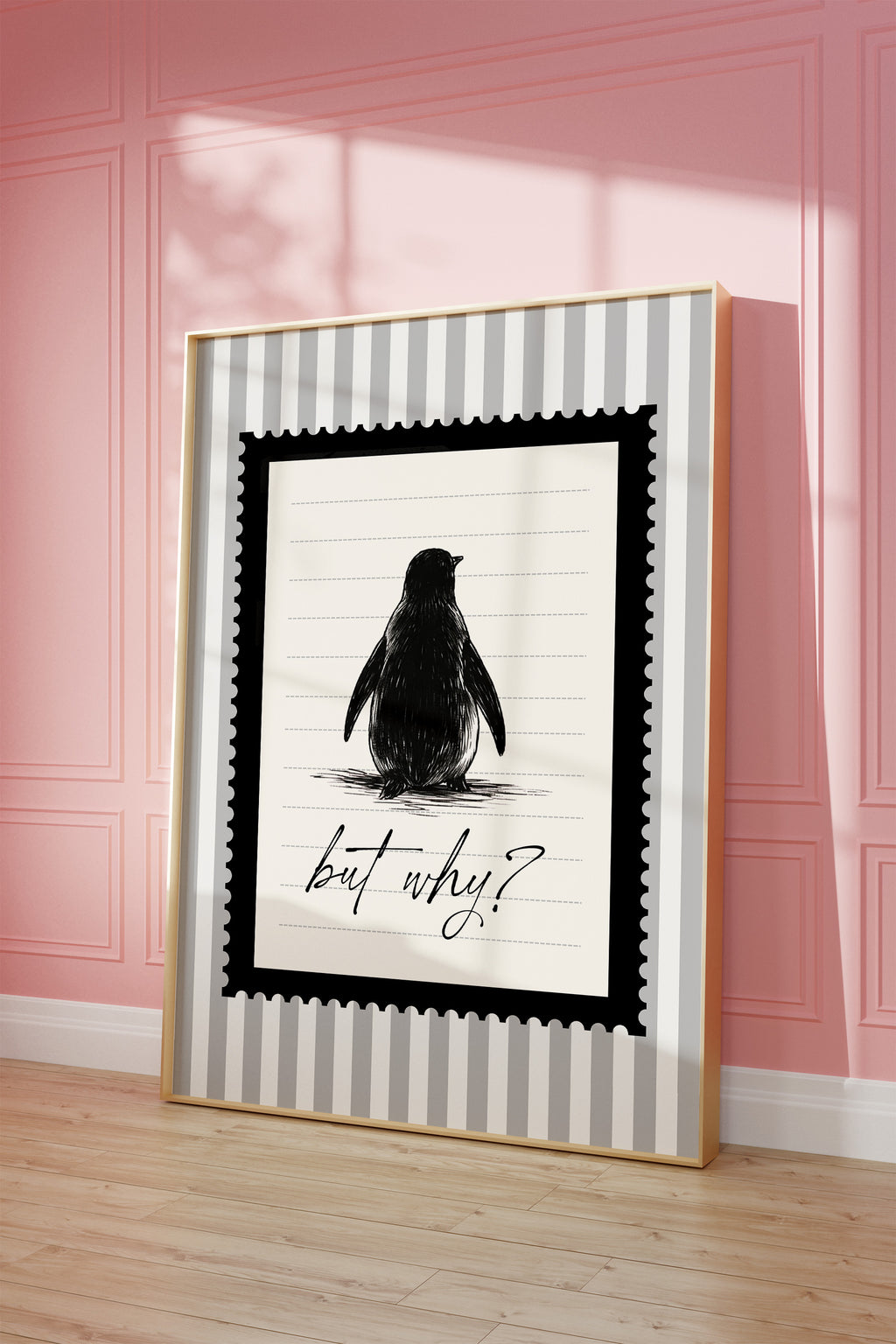 But why Viral Nihilist Penguin Animal Wall Art