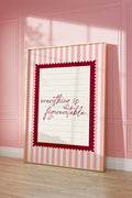 Everything is Figureoutable Pink Vintage Art Print