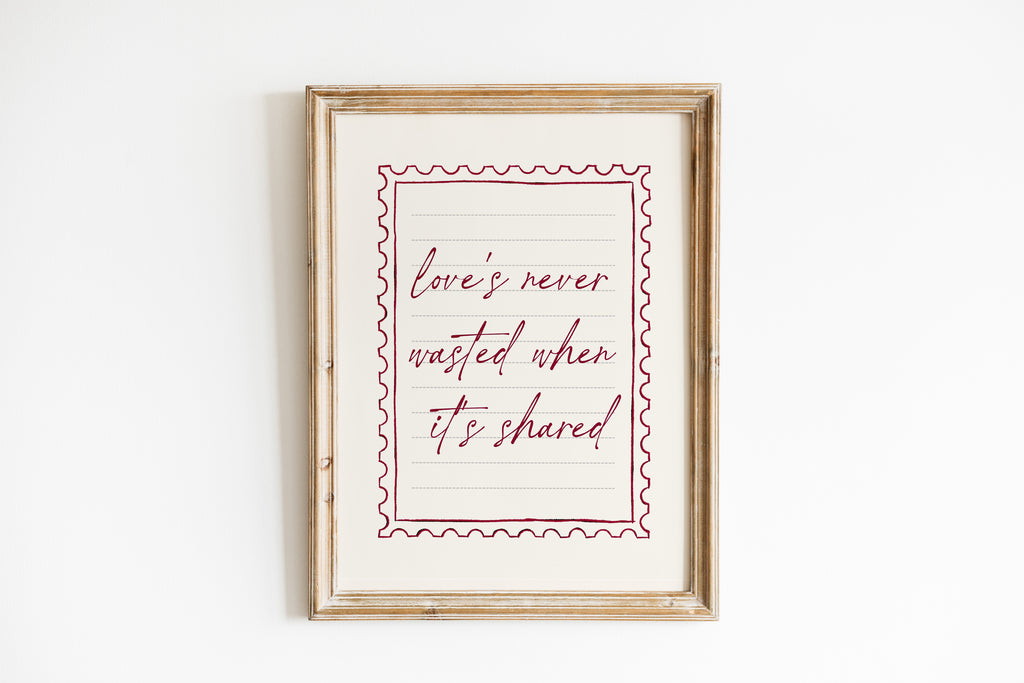 Love's Never Pink Art Print