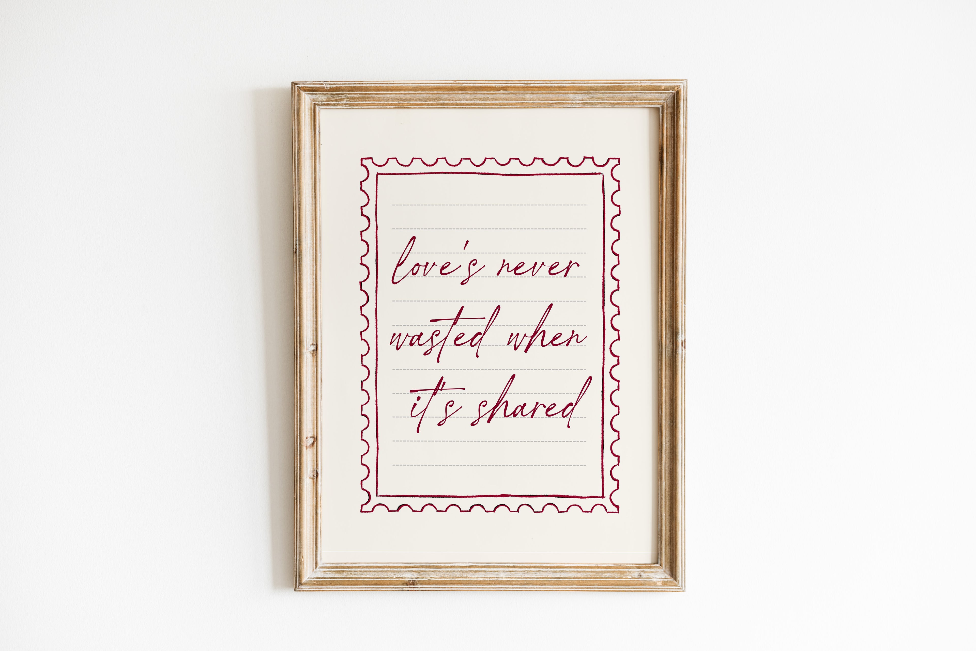 Love's Never Pink Art Print