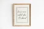Love's Never Black and White Art Print