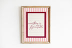 Everything is Figureoutable Pink Vintage Art Print