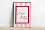 These are the good old days wall art Pink Vintage Art Print