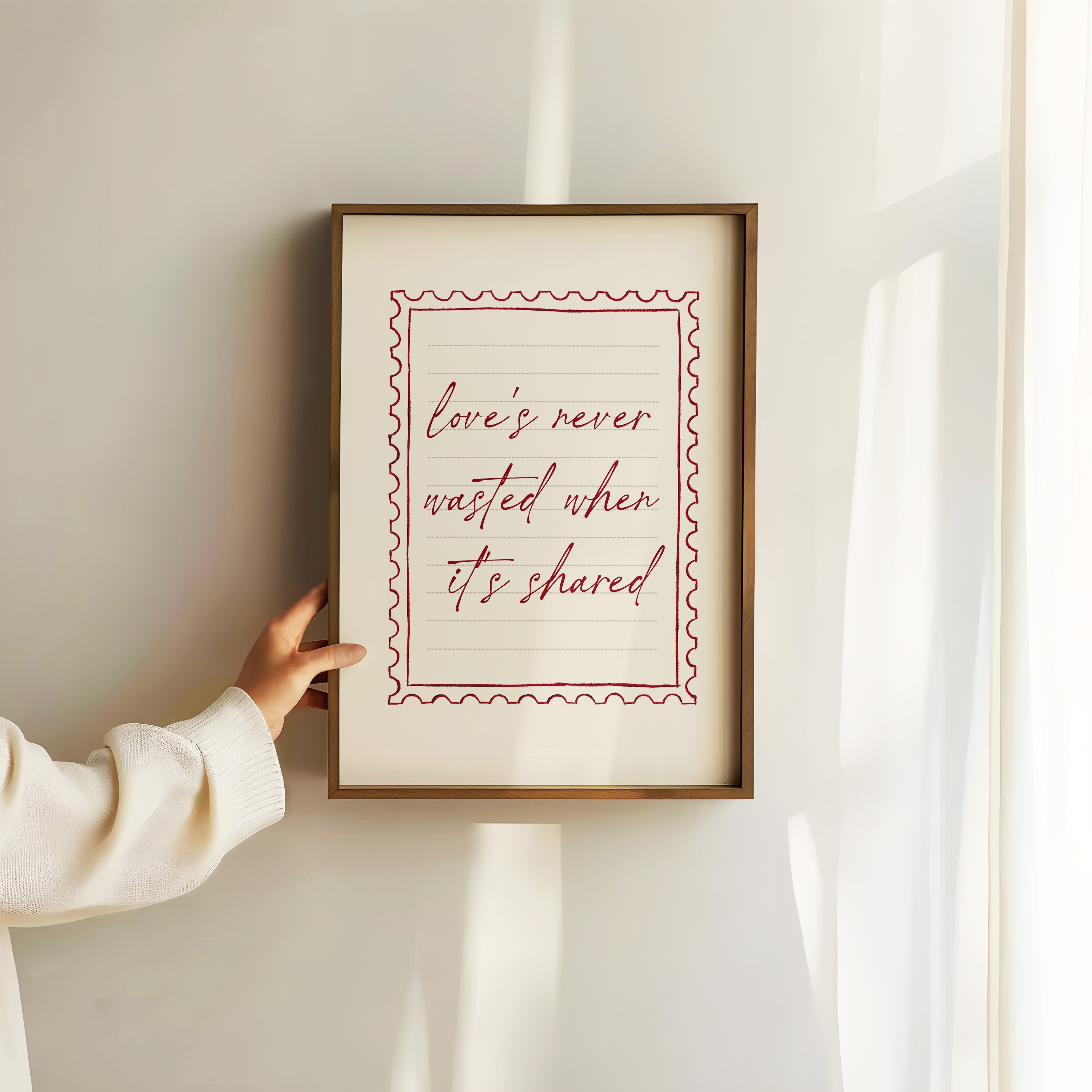 Love's Never Pink Art Print