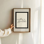 Everything is Figureoutable Black and white Vintage Art Print