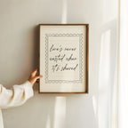 Love's Never Black and White Art Print