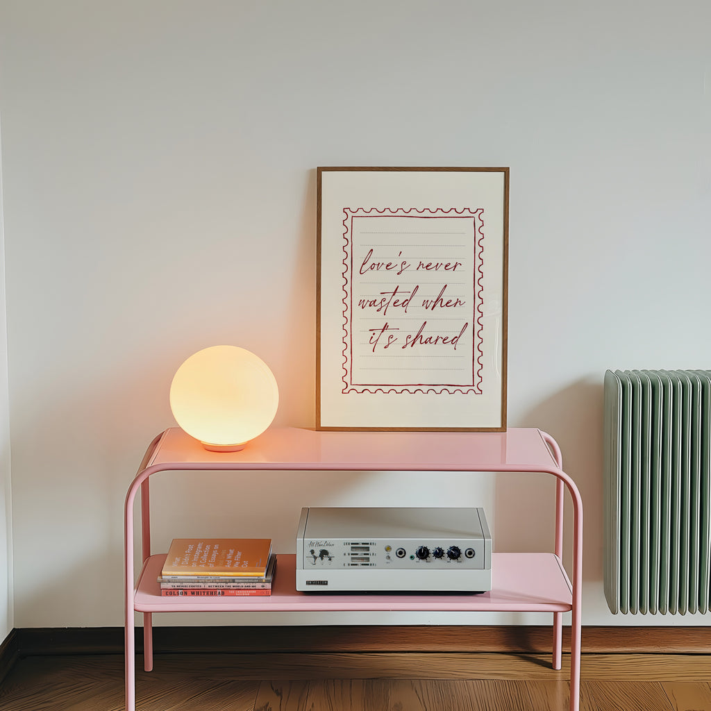 Love's Never Pink Art Print