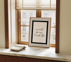 We could be nice to each other striped Black and White Vintage Art Print