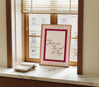 These are the good old days wall art Pink Vintage Art Print